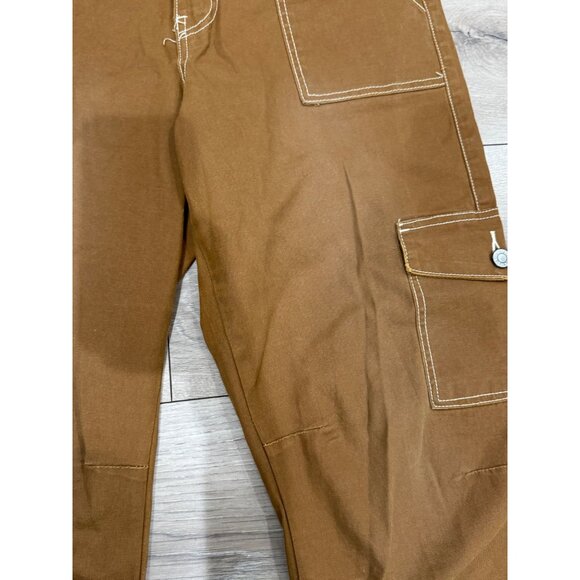 Dickies Cargo Carpenter Straight Tan Pants Size 11/30 - Picture 2 of 6